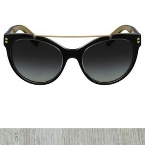 Dolce & Gabbana Cat Eye Black/Gold Sunglasses